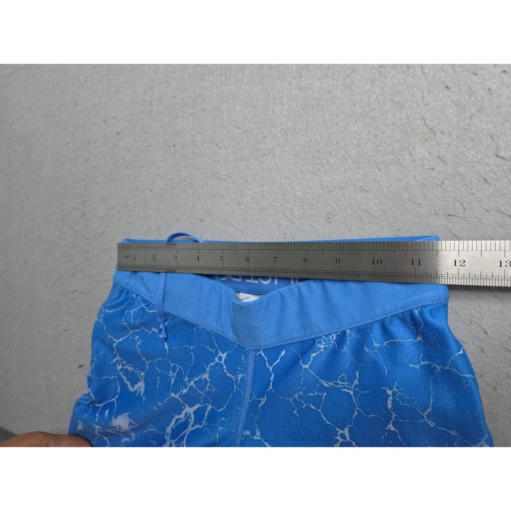 Nike Dri-Fit Just Do It Leggings Women's Small Blue Marble Print Yoga Workout - Picture 5 of 7